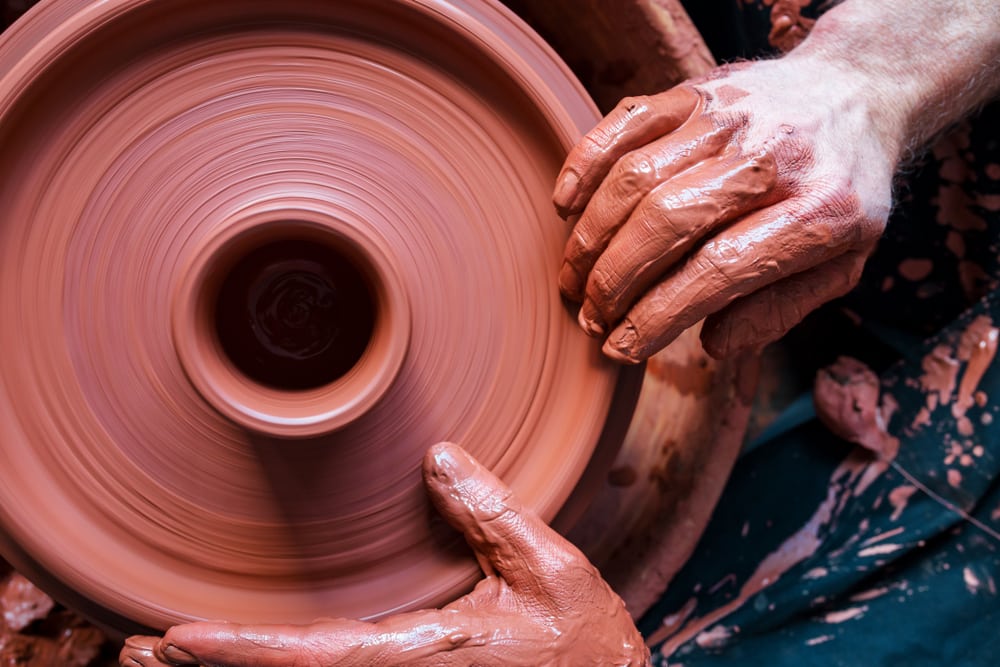 person-making-pottery